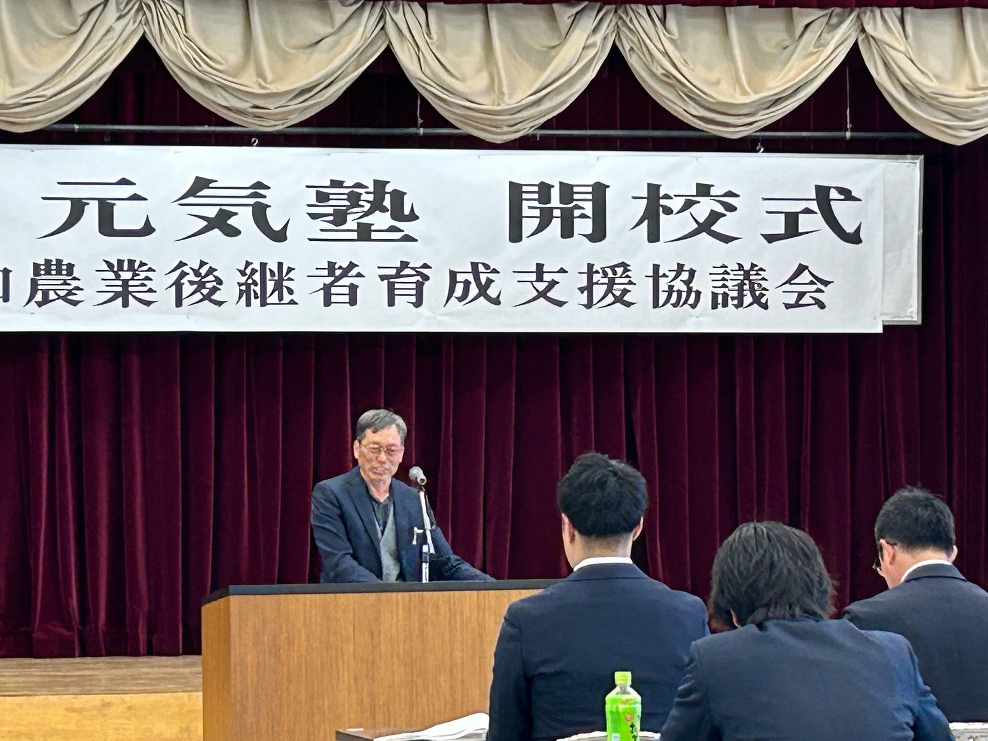 写真1　講義をする田中指導農業士