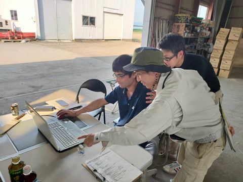 確認作業を実施中