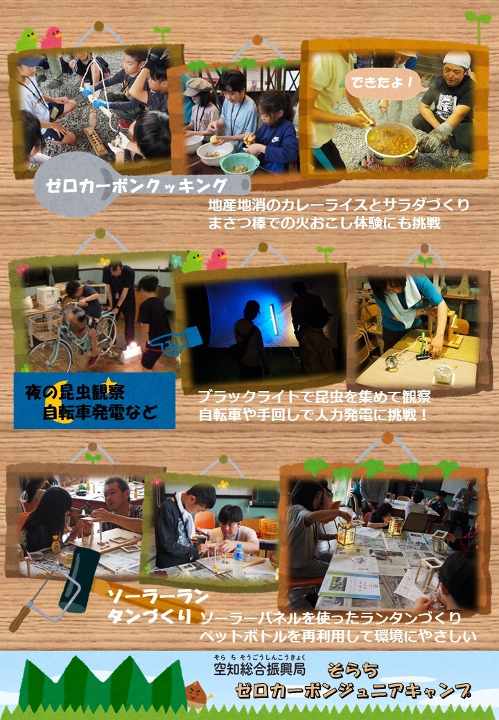 R6そらちゼロカーボンジュニアキャンプ開催結果2