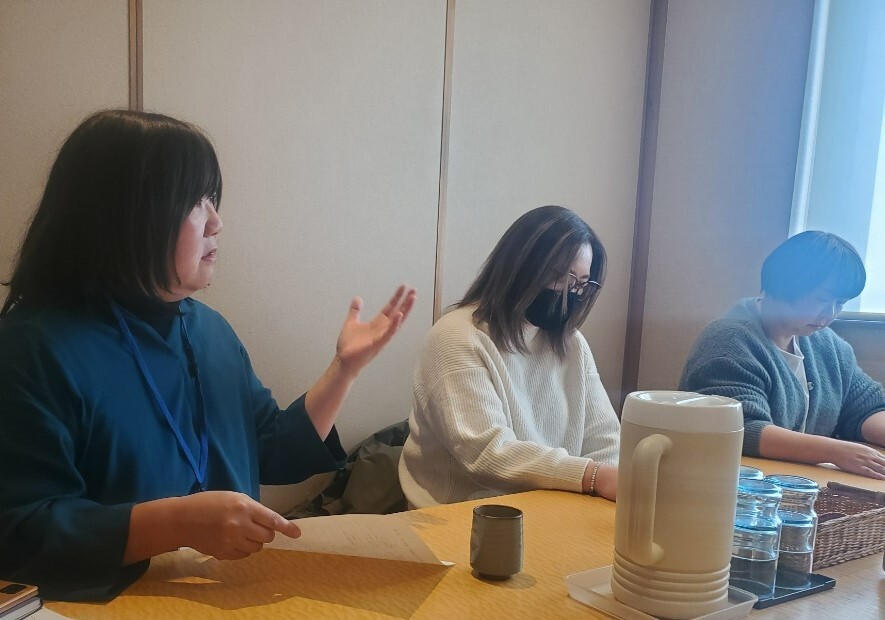普及センターより説明中
