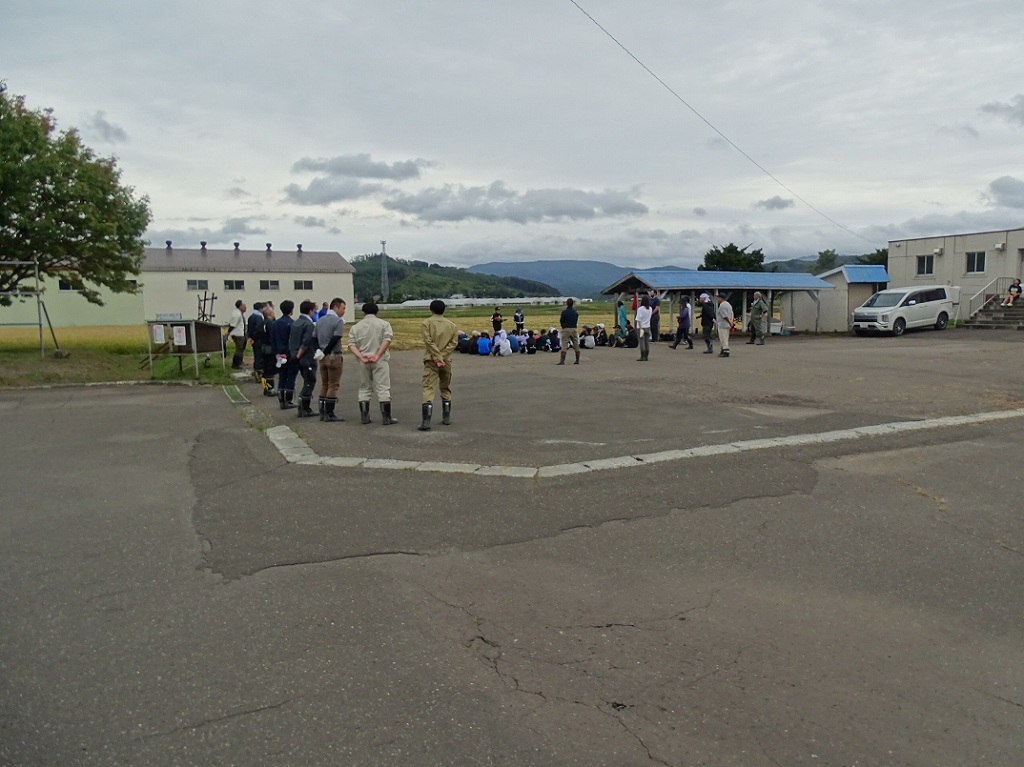 稲刈り前集合写真