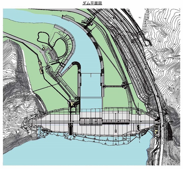 ダム平面図