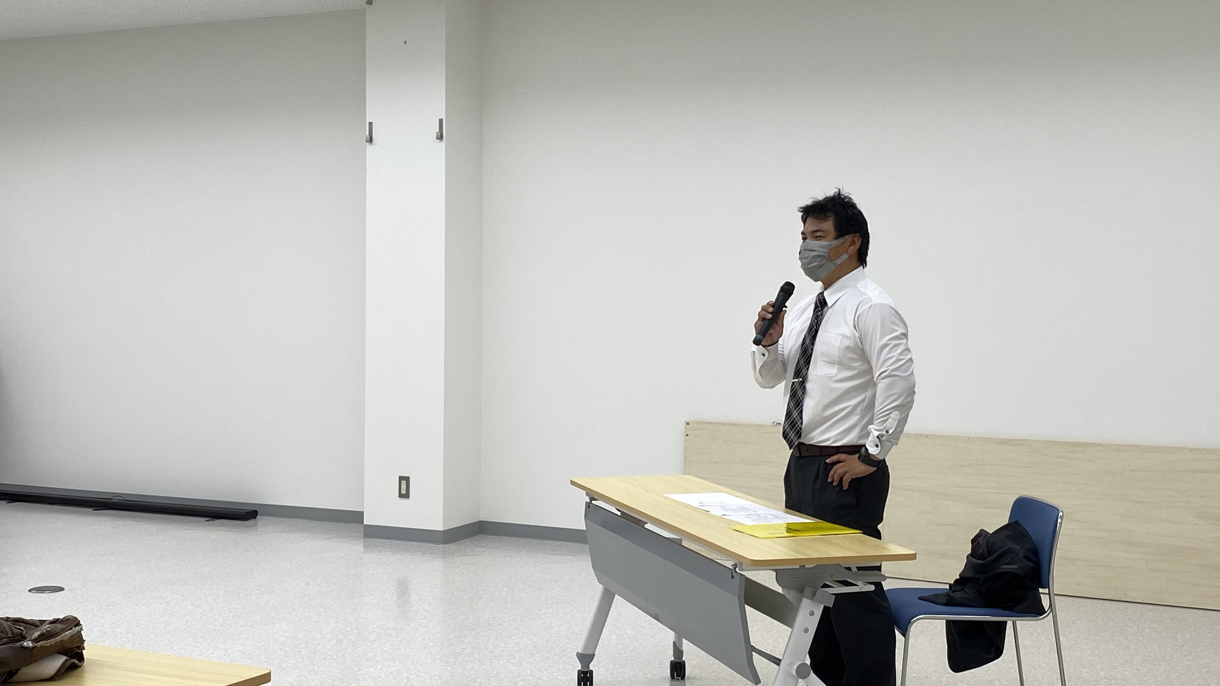 写真2．北海道農業士の竹内誠氏による講演会