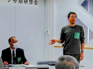 左：ブイエス科工株式会社　草野潔氏　　右：ファシリテーター　川野寛氏